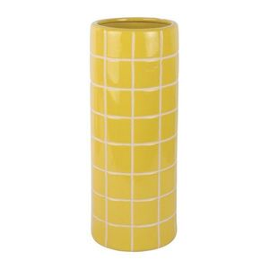 Žlutá keramická váza (výška 40 cm) Retro Tiles – PT LIVING obraz