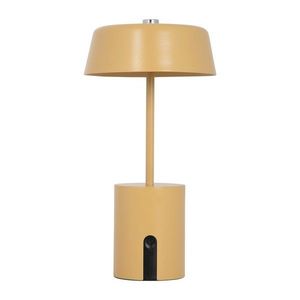 Okrově žlutá kovová LED stolní lampa (výška 22, 5 cm) Elemental LED – Leitmotiv obraz