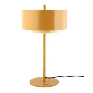 Okrově žlutá kovová stolní lampa (výška 50 cm) Grato Anillo – Leitmotiv obraz