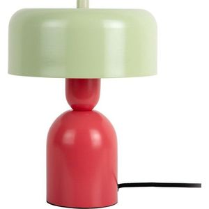 Červená/zelená kovová stolní lampa (výška 24 cm) Double Funky – Leitmotiv obraz