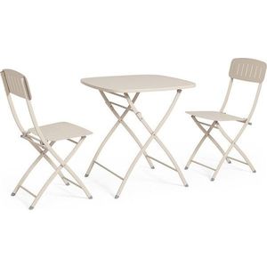 Béžový ocelový zahradní jídelní set pro 2 Yvonne – Bizzotto obraz