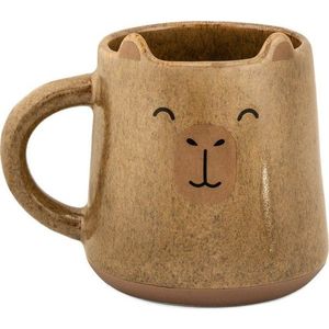 Světle hnědý keramický hrnek 360 ml Mojave Capybara – Sass & Belle obraz