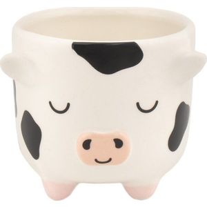 Keramický obal na květináč ø 7, 5 cm Cow – Sass & Belle obraz