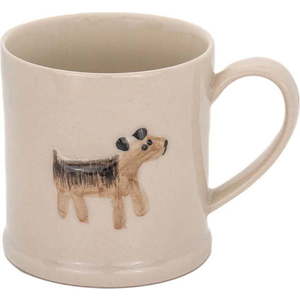 Béžový keramický hrnek 225 ml Dog – Sass & Belle obraz