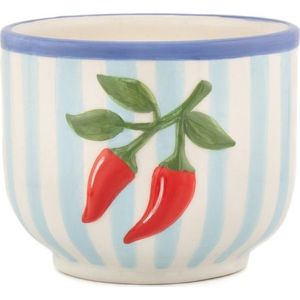 Keramický ručně malovaný obal na květináč ø 12 cm Chilli – Sass & Belle obraz