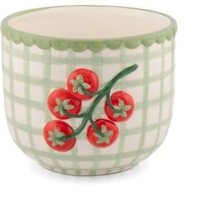 Porcelánový ručně malovaný obal na květináč ø 12 cm Tomato – Sass & Belle obraz