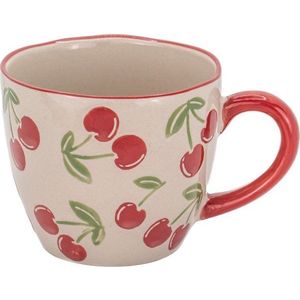 Béžový keramický hrnek 250 ml Cherries – Sass & Belle obraz
