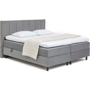 Šedá boxspring postel s úložným prostorem 180x200 cm Elva Bold Line – Bonami Selection obraz
