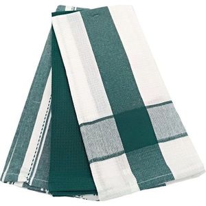 Bavlněné utěrky v sadě 3 ks 45x70 cm Vafle – JAHU collections obraz