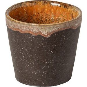 Tmavě hnědý kameninový šálek na espresso 70 ml Poterie – Casafina obraz