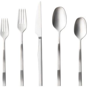 Nerezový příbor 5 ks ve stříbrné barvě pro 1 osobu Ramo – Costa Nova obraz