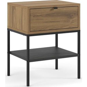 Noční stolek v dekoru dubu s poličkami v přírodní barvě Sali – Marckeric obraz