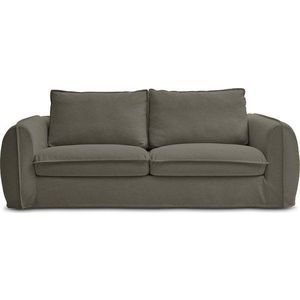 Zelená pohovka na každodenní spaní/rozkládací 216 cm Archimede – Bobochic Paris obraz