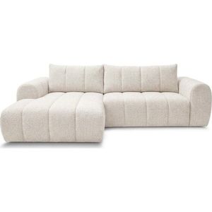 Béžová rohová pohovka (levý roh/s lenoškou) Nesty – Bobochic Paris obraz