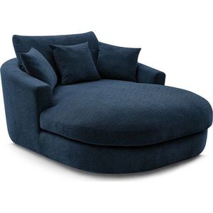 Tmavě modré žinylkové křeslo Belem – Bobochic Paris obraz