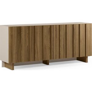 Krémová/v přírodní barvě komoda z borovicového dřeva 180x78x43 cm Marlo – Marckeric obraz