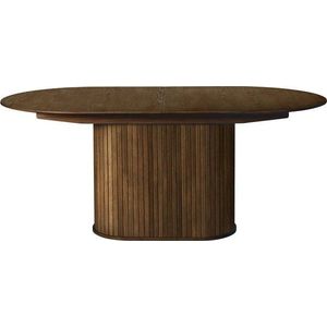 Rozkládací jídelní stůl s přídavnou deskou v dekoru dubu 95x180 cm Nola – Unique Furniture obraz