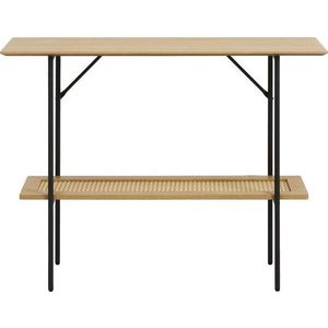 Konzolový stolek v dekoru dubu v přírodní barvě 37x100 cm Pensacola – Unique Furniture obraz