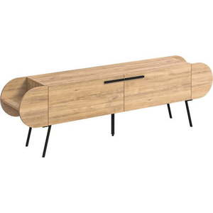 TV stolek v dekoru dubu v přírodní barvě 195x57 cm Saluso – Marckeric obraz