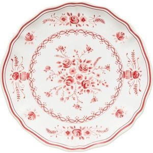 Červený/bílý dezertní talíř z kameniny ø 17 cm Vila – Costa Nova obraz