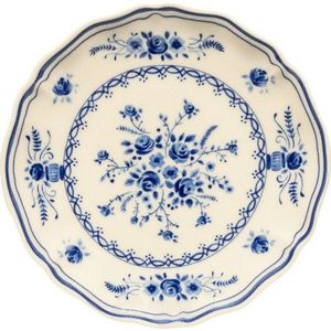 Modrý/béžový dezertní talíř z kameniny ø 17 cm Vila – Costa Nova obraz