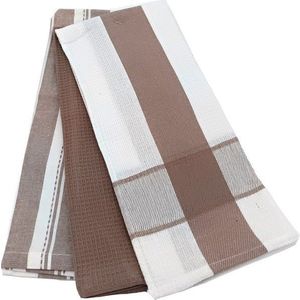 Bavlněné utěrky v sadě 3 ks 45x70 cm Vafle – JAHU collections obraz