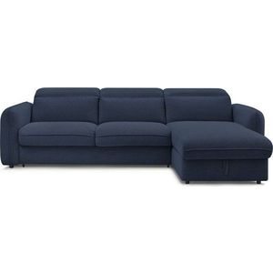 Tmavě modrá rohová pohovka Achille – Bobochic Paris obraz