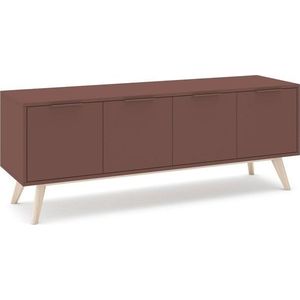 Matný TV stolek v terakotové barvě 140x53x40 cm Campus – Marckeric obraz