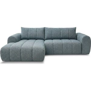 Modrá rohová pohovka (levý roh/s lenoškou) Nesty – Bobochic Paris obraz