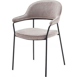 Béžová jídelní židle s područkami Kindersley – Unique Furniture obraz