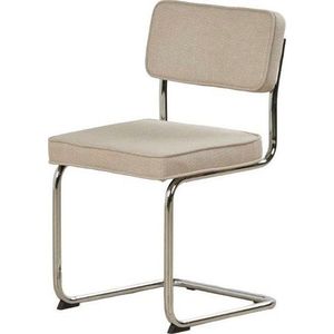 Béžová čalouněná houpací jídelní židle Rupert – Unique Furniture obraz