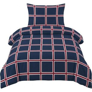 Tmavě modré bavlněné povlečení na jednolůžko 140x200 cm Frank – Cotton House obraz