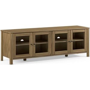 TV stolek z borovicového dřeva v přírodní barvě 150x50x40 cm Alessandra – Marckeric obraz