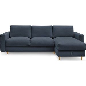 Tmavě modrá rohová pohovka Nouveau Cocoone – Bobochic Paris obraz