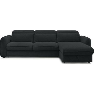 Černá rohová pohovka Achille – Bobochic Paris obraz