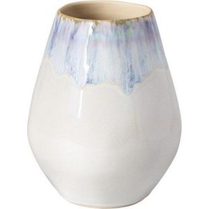 Bílá/modrá ručně malovaná váza z kameniny (výška 20 cm) Brisa – Costa Nova obraz