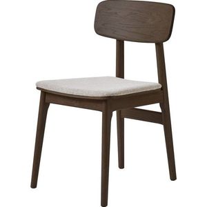 Hnědá čalouněná jídelní židle Livo – Unique Furniture obraz