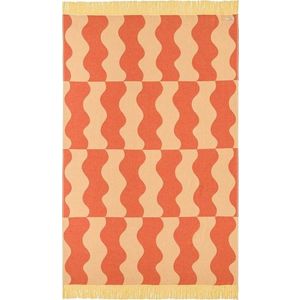 Žlutá/oranžová bavlněná plážová osuška 100x160 cm Nuno – noo.ma obraz