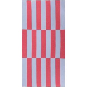 Červená/světle modrá bavlněná plážová osuška 100x160 cm Su – noo.ma obraz