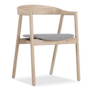 Jídelní židle z masivního dubového dřeva se šedým sedákem Gazzda Muna obraz