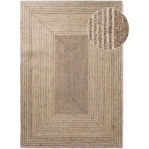 Oboustranný/ručně tkaný jutový koberec ve světle přírodní barvě/v tmavě přírodní barvě 160x230 cm Juno – Hanse Home obraz