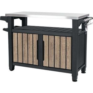 Plastový odkládací grilovací stolek 134x52 cm Deco Unity XL – Keter obraz