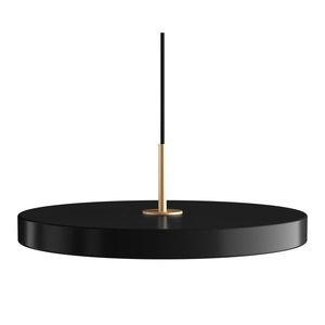 Černé LED stmívatelné závěsné svítidlo s kovovým stínidlem ø 43 cm Asteria Plus Medium – UMAGE obraz