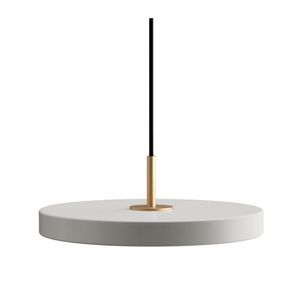 Světle šedé LED závěsné svítidlo s kovovým stínidlem ø 31 cm Asteria Mini – UMAGE obraz