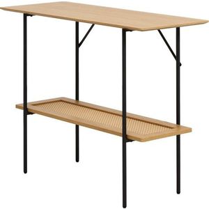 Konzolový stolek v dekoru dubu v přírodní barvě 37x100 cm Pensacola – Unique Furniture obraz