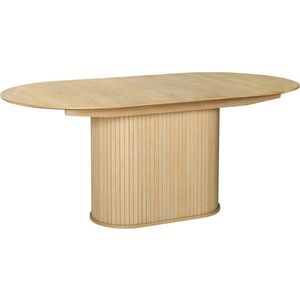 Rozkládací jídelní stůl s přídavnou deskou v dekoru dubu 95x180 cm Nola – Unique Furniture obraz