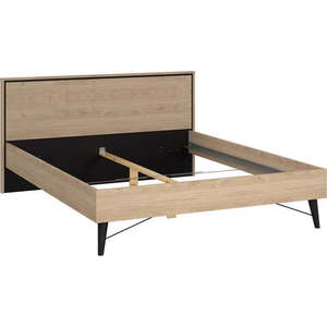 Dvoulůžková postel bez roštu v přírodní barvě 160x200 cm Ry – Tvilum obraz