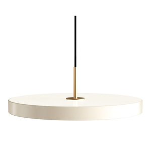 Krémové LED stmívatelné závěsné svítidlo s kovovým stínidlem ø 43 cm Asteria Plus Medium – UMAGE obraz