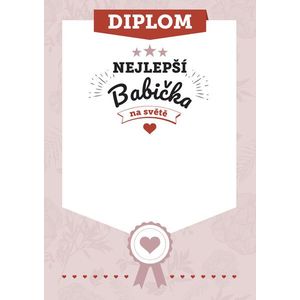 Diplom nejlepší babička na světě, Diplom pro babičku 02 obraz