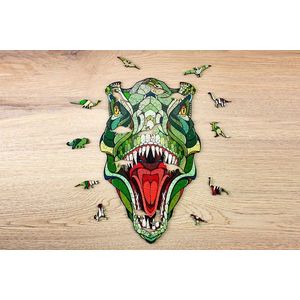 Eco-wood-art - dřevěné puzzle T-REX obraz